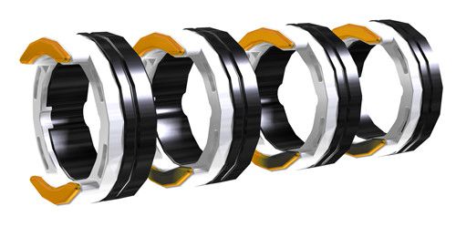 Комплект роликов для порошковой проволоки EWM (DR FUEL 4R 2.4mm BROWN/ORANGE 092-002848-00024)