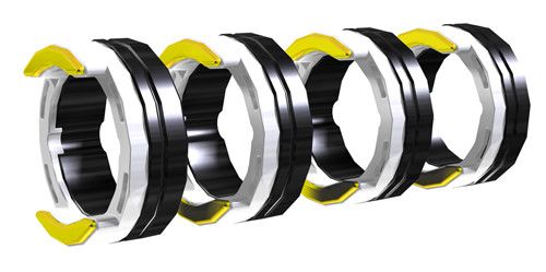 Комплект роликов для алюминиевой проволоки EWM DR AL 4R 0.8mm WHITE/YELLOW (092-002771-00008)