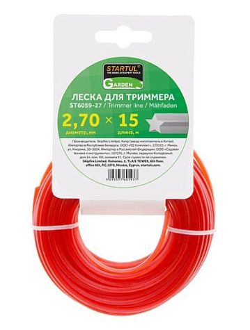 Леска STARTUL ST6059-27 (ф 2.7 мм х 15 м, звездочка)