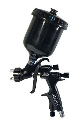 Краскопульт Auarita NOVA 1, Black, 1.3mm, HVLP (280-340л/мин, 2бар, пятно 260-300мм, 0.6л)