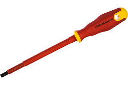 Диэлектрическая отвертка STAYER "PROFI" "ELECTRO" SL6,5х150мм