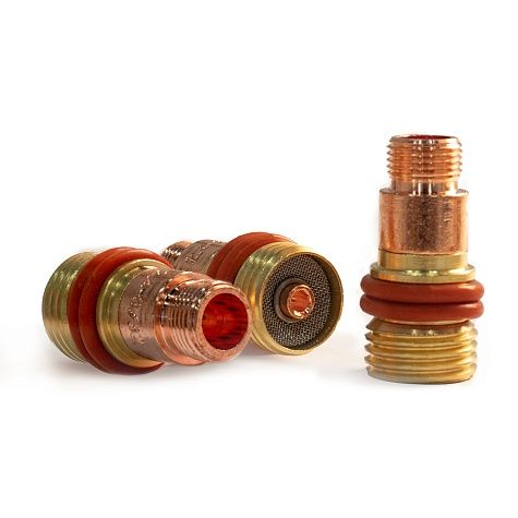 держатель цанги gaslens d.2.4 (tig17-18-26) для прозрачных сопел в магазине Евротек Держатель цанги GasLens d.2.4 (TIG17-18-26) для прозрачных сопел