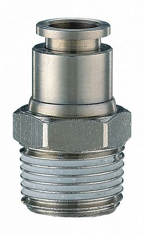 Соединение под шланг со стопором с наружной резьбой 50/A 1/2M d.10мм