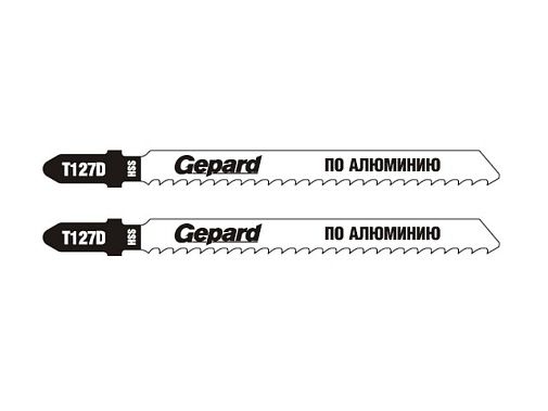 Пилка лобз. по алюминию GEPARD T127D (2 шт.) (пропил прямой, тонкий, быстрый рез)
